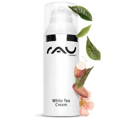 RAU White Tea cream, 50 ml - voor alle huidtypen - zachte anti-age 24h crème met witte thee en aloë vera