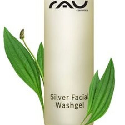 RAU Silver Facial Washgel 200 ml - Gezichtsreiniging met microzilver en smalle weegbree