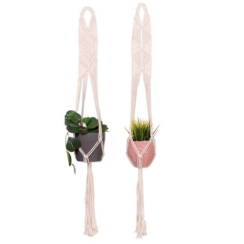 Macrame plant hanger LORI, set of 2 pcs