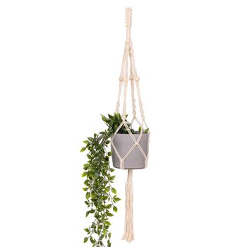 Porte-plantes en macramé MAROVI 1