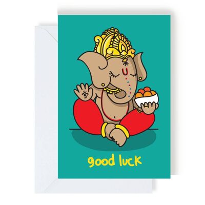 Good Luck Ganesh Greeting Card