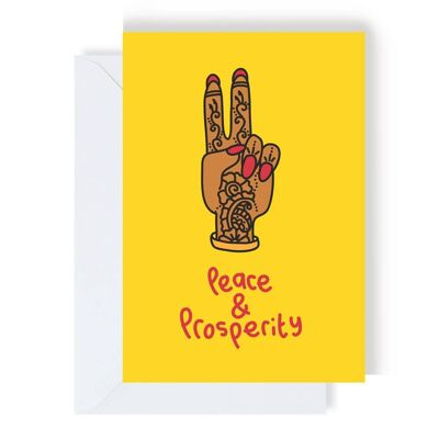 Peace & Prosperity Diwali Greeting Card