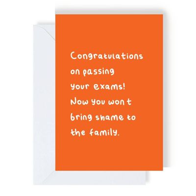 Exam Pass Congratulations Greeting Card