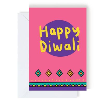 Happy Diwali Patterned Greeting Card