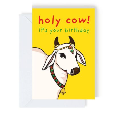 Holy Cow It’s Your Birthday Greeting Card