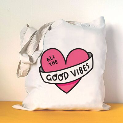 All The Good Vibes Tote Bag
