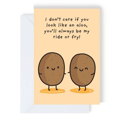 My Ride or Fry Greeting Card