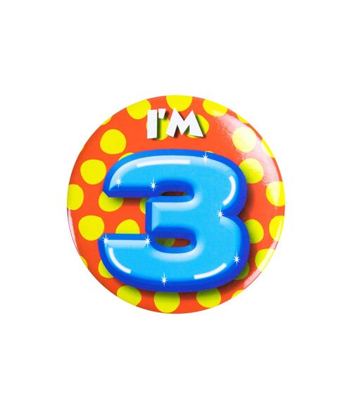 Button klein - I'm 3