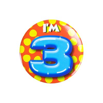 Button klein - I'm 3