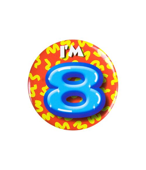 Button klein - I'm 8