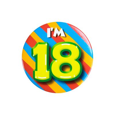 Button klein - I'm 18