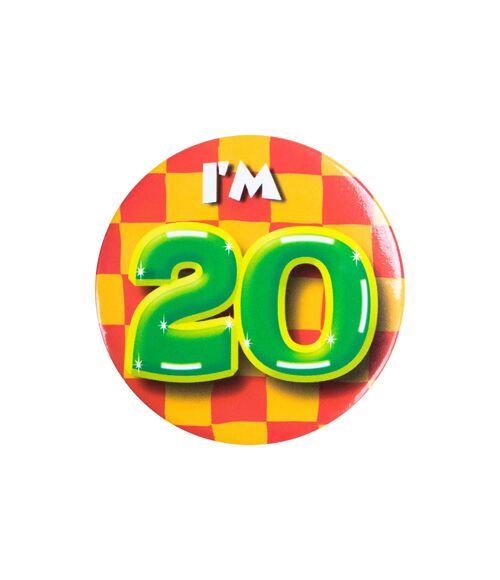Button klein - I'm 20