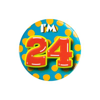 Button klein - Ich bin 24