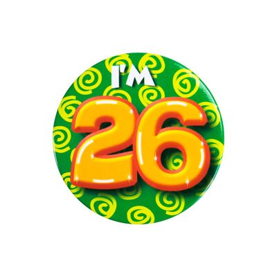 Button klein - I'm 26