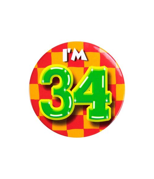 Button klein - I'm 34