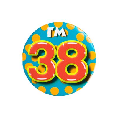 Button klein - I'm 38