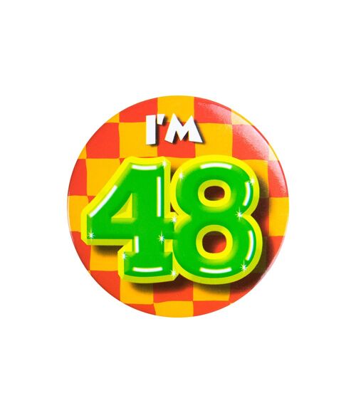 Button klein - I'm 48