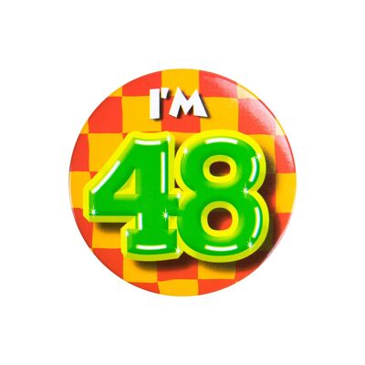Button klein - Ich bin 48