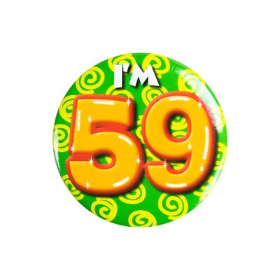 Button klein - I'm 59