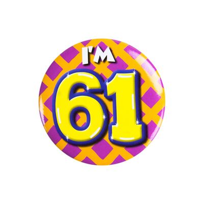 Button klein - I'm 61