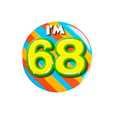 Button klein - I'm 68