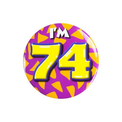 Button klein - I'm 74