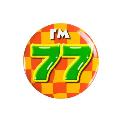 Button klein - I'm 77