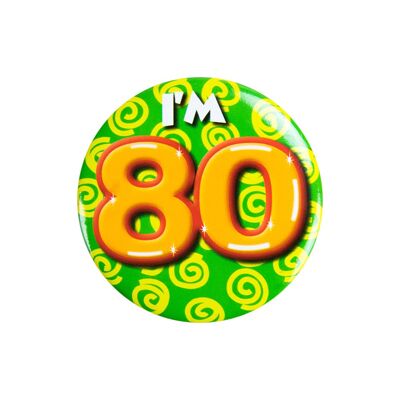 Button klein - I'm 80