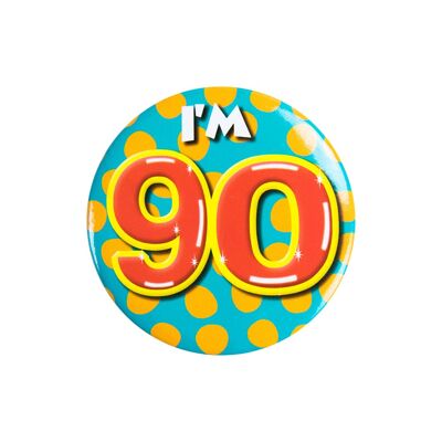 Button klein - I'm 90