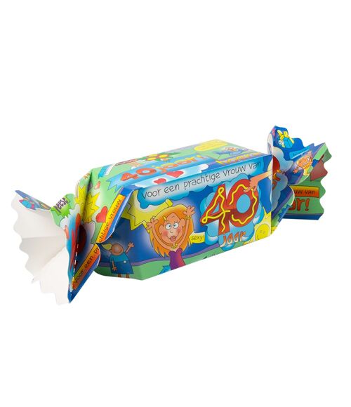 Kado/Snoepverpakking Fun - 40 jaar vrouw