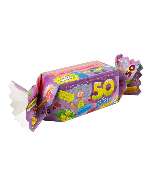 Kado/Snoepverpakking Fun - 50 jaar vrouw
