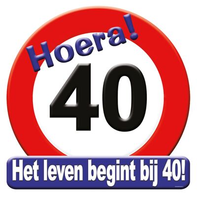 Huldeschild - 40 jaar