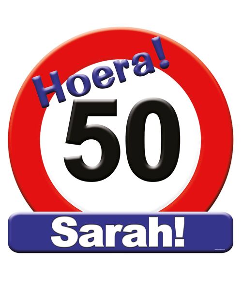 Huldeschild - 50 jaar Sarah