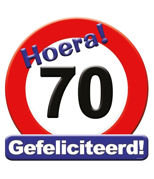 Huldeschild - 70 jaar