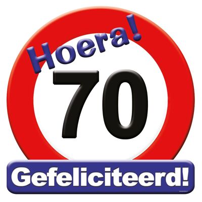 Huldeschild - 70 jaar