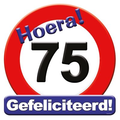 Huldeschild - 75 jaar