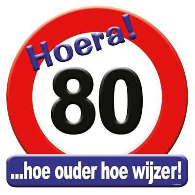 Huldeschild - 80 jaar