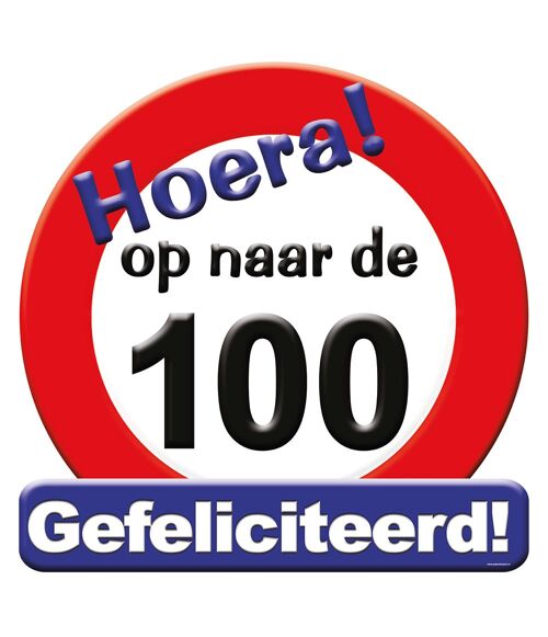 Huldeschild - Op naar de 100