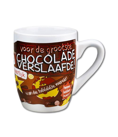 Cartoonmok - Chocolade verslaafde