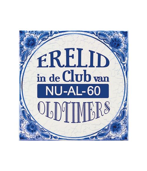 Tegels delfts blauw - 60 jaar