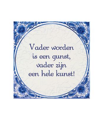 Tegels delfts blauw - Vader worden