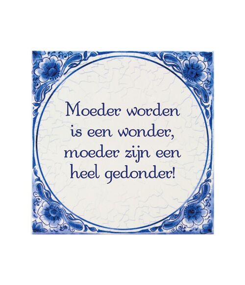 Tegels delfts blauw - Moeder worden