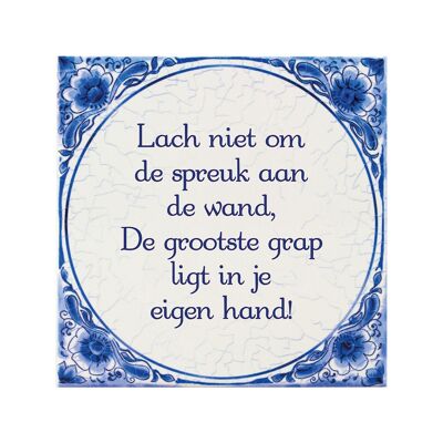 Tegels delfts blauw - Grootste grap