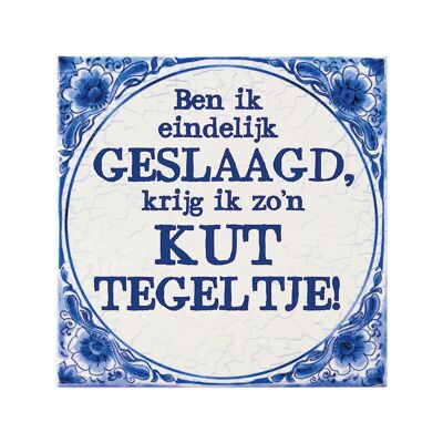 Tegels delfts blauw - Geslaagd Kut