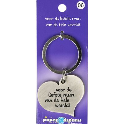 Hart sleutelhanger - homme