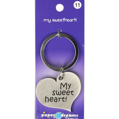 Hart sleutelhanger - sweetheart