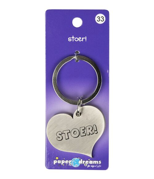 Hart sleutelhanger - stoer