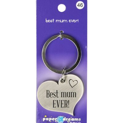 Hart sleutelhanger - best mum ever
