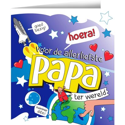 Wenskaarten - Papa dessin animé