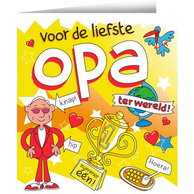 Wenskaarten - Opa cartoon